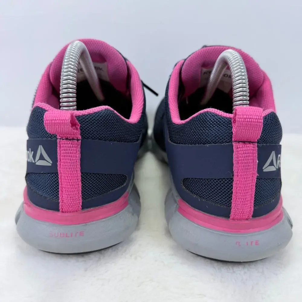 Reebok Sublite Cushion Work Alloy Toe RB046 Womens Navy Pink Size 10